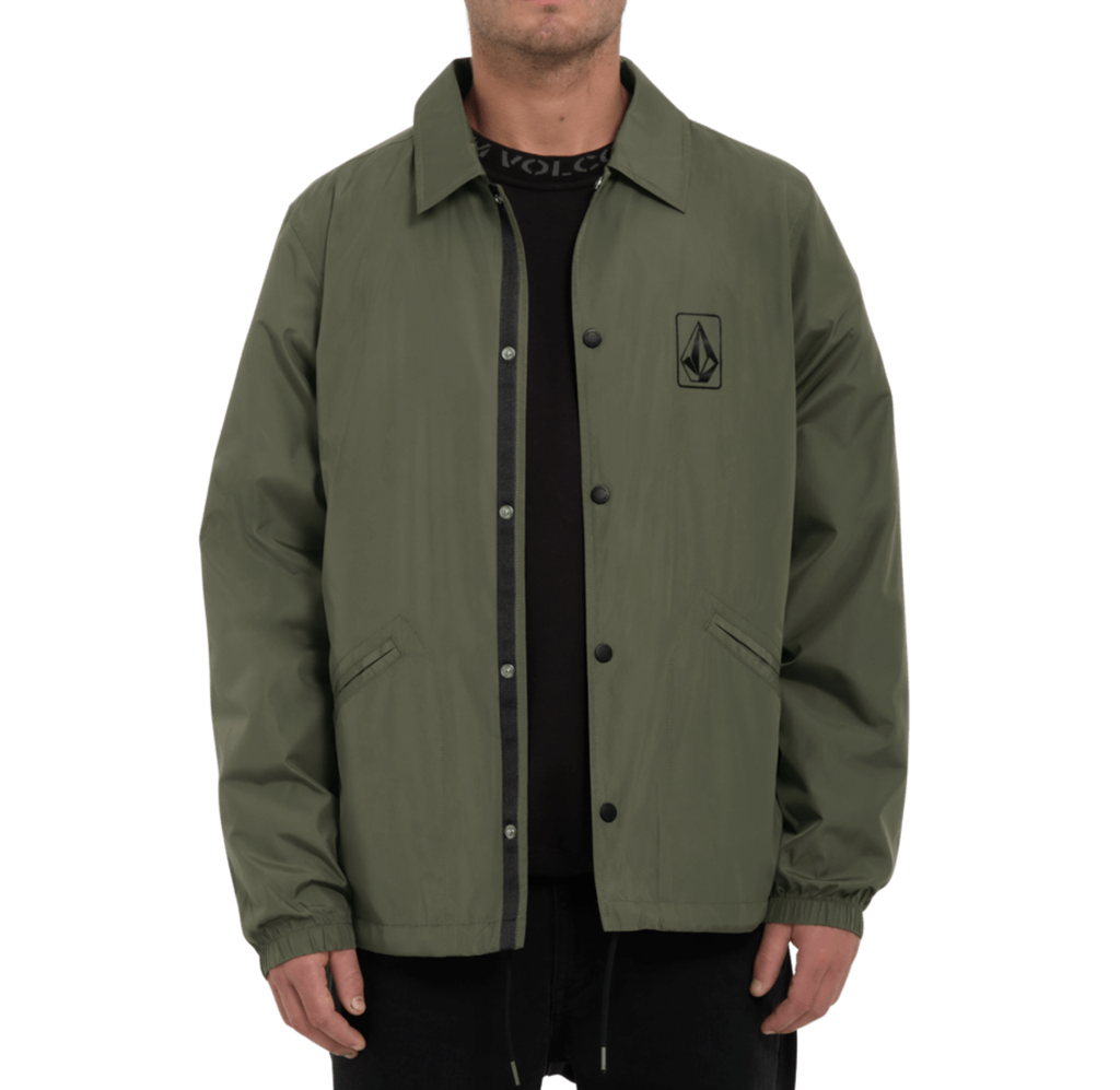 MANTEAU VOLCOM SKATE VITALS COACHES JACKET SQUADRON GREEN